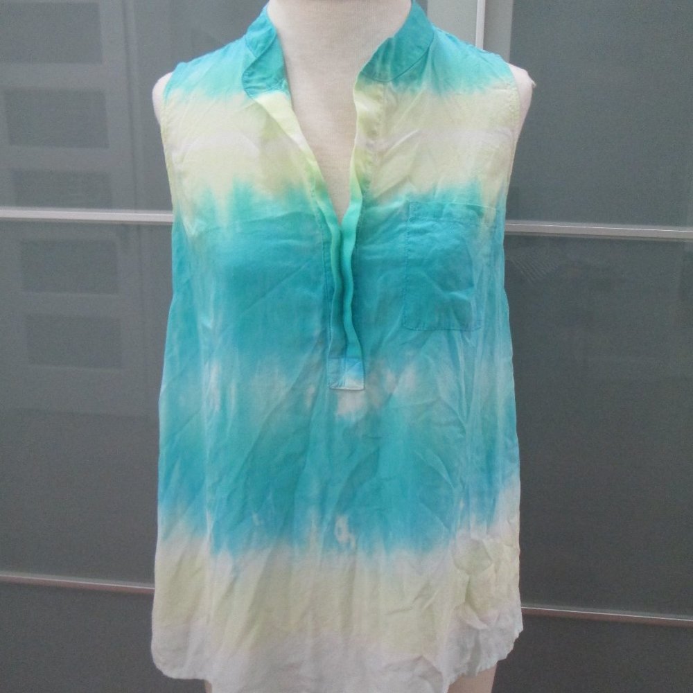 Gypsy 05 Sleeveless Silk Tie Dye Tunic